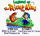 Legend of the River King title screen for GameBoy Color